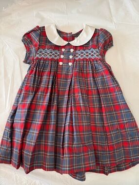New QE Question Everything Red Plaid Dress